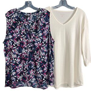 2 Piece Bundle 2X Tops